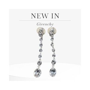 *** New Price Drop*** Givenchy Crystal Silver Earrings